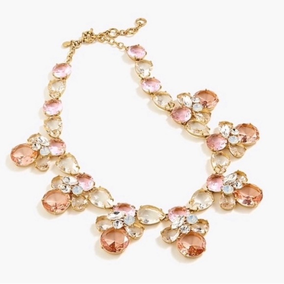NWT Luxury Wedding Rare Spring Summer Formal J. Crew Crystal Statement Necklace